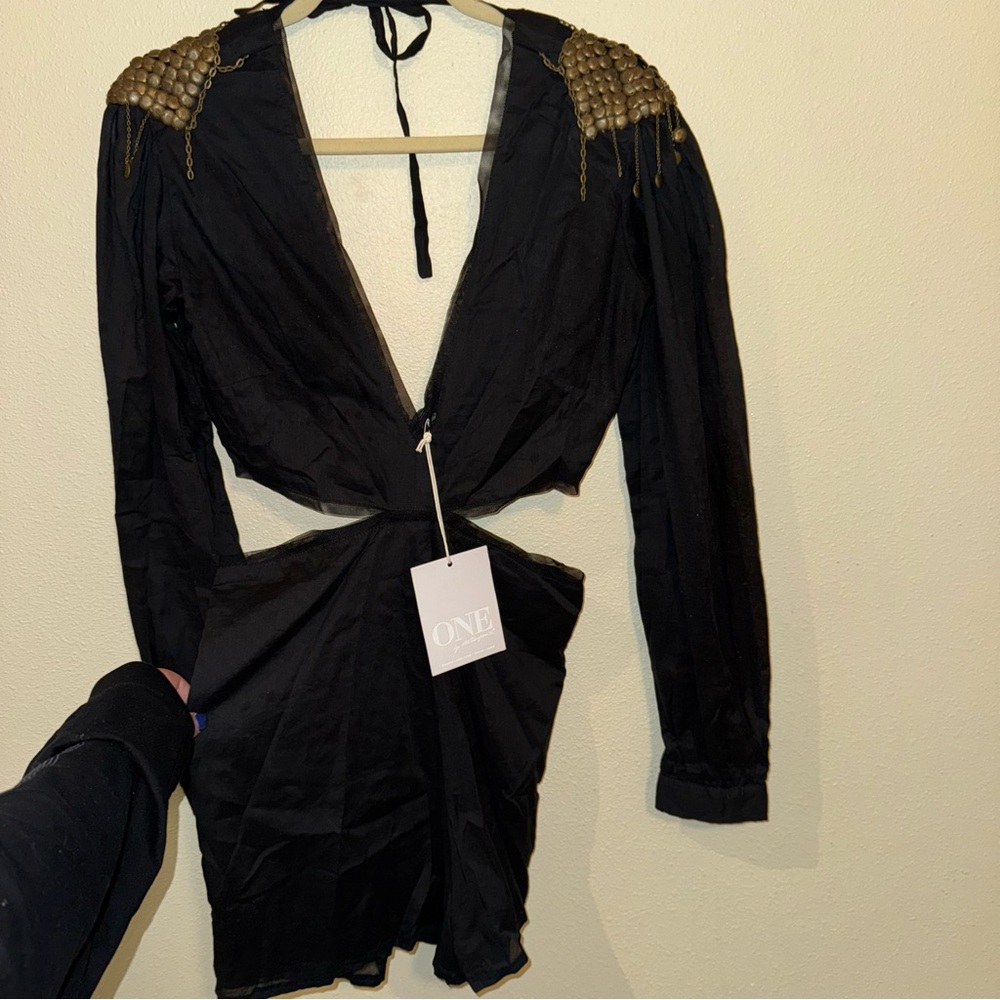 One Teaspoon Black Playsuit